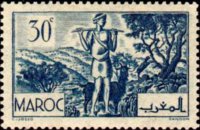Marocco 1939 - serie Paesaggi e monumenti: 30 c