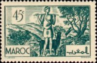 Marocco 1939 - serie Paesaggi e monumenti: 45 c