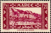 Marocco 1939 - serie Paesaggi e monumenti: 1,20 fr
