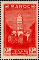 Marocco 1939 - serie Paesaggi e monumenti: 2,40 fr
