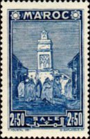 Marocco 1939 - serie Paesaggi e monumenti: 2,50 fr