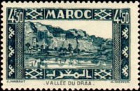 Marocco 1939 - serie Paesaggi e monumenti: 4,50 fr