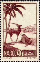 Marocco 1939 - serie Paesaggi e monumenti: 20 fr