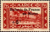 Morocco 1939 - set Local motives: 1,25 fr + 6 fr