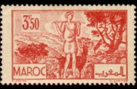 Marocco 1945 - serie Paesaggi e monumenti: 3,50 fr
