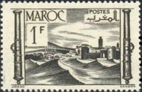 Marocco 1947 - serie Vedute cittadine: 1 fr