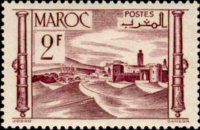 Morocco 1947 - set City views: 2 fr