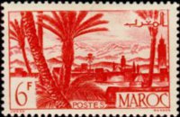 Marocco 1947 - serie Vedute cittadine: 6 fr