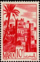Marocco 1947 - serie Vedute cittadine: 10 fr