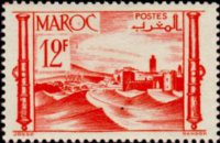 Marocco 1947 - serie Vedute cittadine: 12 fr