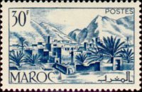 Marocco 1947 - serie Vedute cittadine: 30 fr