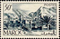 Marocco 1947 - serie Vedute cittadine: 50 fr