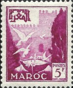 Marocco 1952 - serie Vedute: 5 fr