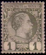 Monaco 1885 - set Prince Charles III: 1 c