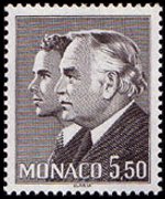 Monaco 1981 - set Prince Rainier III and Albert: 5,50 fr