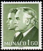 Monaco 1981 - set Prince Rainier III and Albert: 1,60 fr