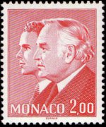 Monaco 1981 - set Prince Rainier III and Albert: 2,00 fr