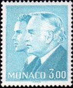 Monaco 1981 - set Prince Rainier III and Albert: 3,00 fr
