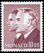 Monaco 1981 - set Prince Rainier III and Albert: 10,00 fr