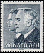 Monaco 1981 - set Prince Rainier III and Albert: 3,40 fr