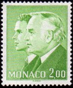 Monaco 1981 - set Prince Rainier III and Albert: 2,00 fr