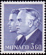 Monaco 1981 - set Prince Rainier III and Albert: 3,60 fr