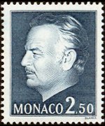 Monaco 1974 - set Prince Rainier III: 2,50 fr