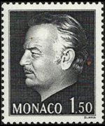 Monaco 1974 - set Prince Rainier III: 1,50 fr