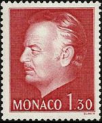 Monaco 1974 - set Prince Rainier III: 1,30 fr