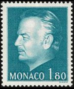 Monaco 1974 - set Prince Rainier III: 1,80 fr