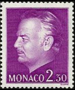 Monaco 1974 - set Prince Rainier III: 2,30 fr