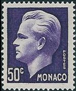 Monaco 1950 - set Prince Rainier III: 50 c