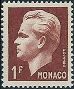 Monaco 1950 - set Prince Rainier III: 1 fr