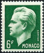 Monaco 1950 - set Prince Rainier III: 6 fr