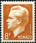 Monaco 1950 - set Prince Rainier III: 8 fr