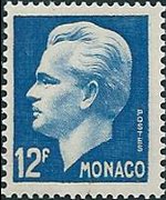 Monaco 1950 - set Prince Rainier III: 12 fr