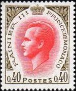 Monaco 1955 - set Prince Rainier III: 0,40 fr