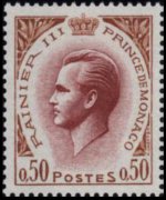 Monaco 1955 - set Prince Rainier III: 0,50 fr
