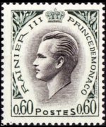 Monaco 1955 - set Prince Rainier III: 0,60 fr