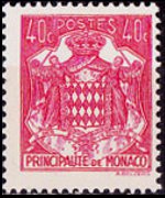 Monaco 1937 - set Grimaldi Arms: 40 c
