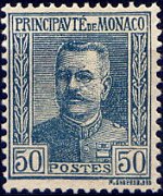 Monaco 1925 - set Prince Louis II: 50 c