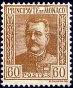 Monaco 1925 - serie Principe Luigi II: 60 c