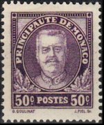 Monaco 1933 - serie Principe Luigi II: 50 c