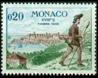 Monaco 1960 - serie Mezzi postali: 0,20 fr