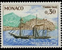 Monaco 1960 - serie Mezzi postali: 0,30 fr