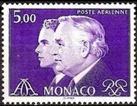 Monaco 1982 - set Prince Rainier III and Prince Albert: 5,00 fr