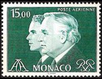 Monaco 1982 - serie Principe Ranieri III e Principe Alberto: 15,00 fr