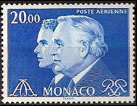Monaco 1982 - set Prince Rainier III and Prince Albert: 20,00 fr