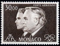 Monaco 1982 - serie Principe Ranieri III e Principe Alberto: 30,00 fr