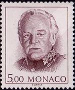 Monaco 1989 - set Prince Rainier III: 5,00 fr